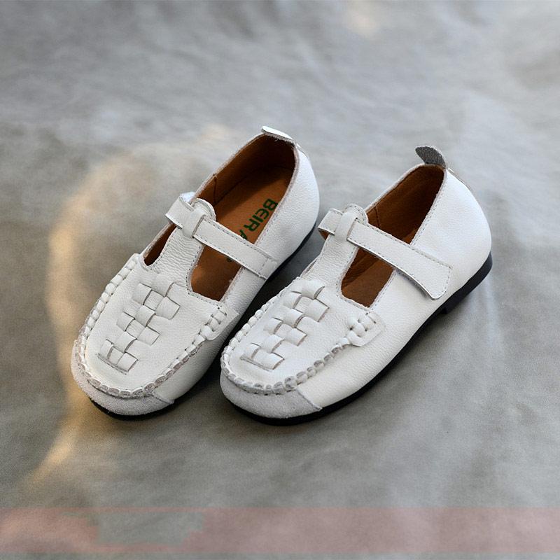 Kids Shoes Children S Sneakers Geniune Leather Shoes Spring And Autumn Newest Children S Sports Shoes White Shoes 24