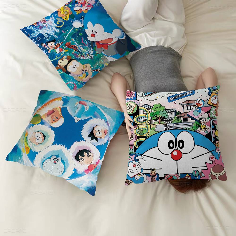 Classic Children Anime D-Doraemon Pillow Gift Home Office Decoration Bedroom Sofa Car Cushion Cover Case 45x45