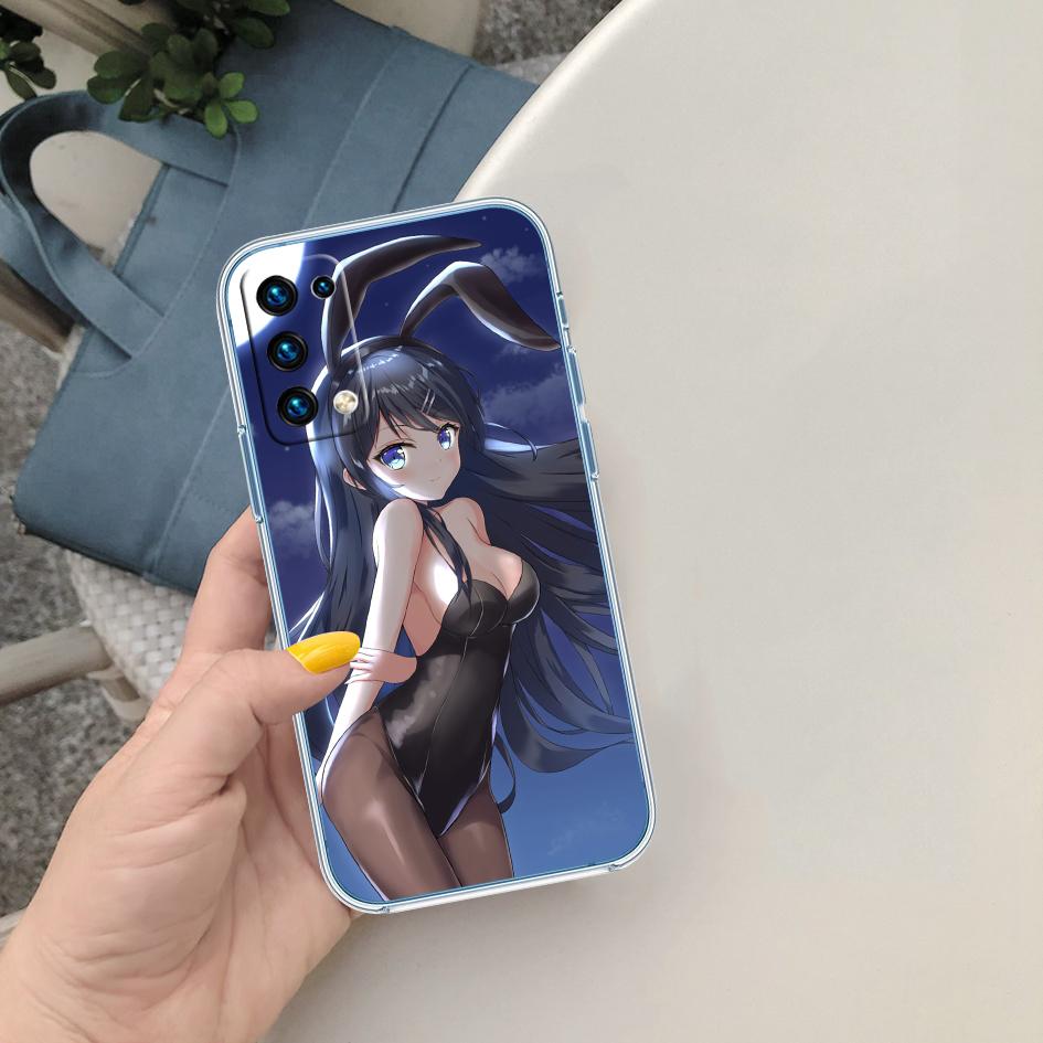 PP12 Bunny Cute Girl Anime Phone Case for Motorola Moto Edge 20 30 40 50 S30 Fusion Ultra Pro Neo Lite + G200 G23