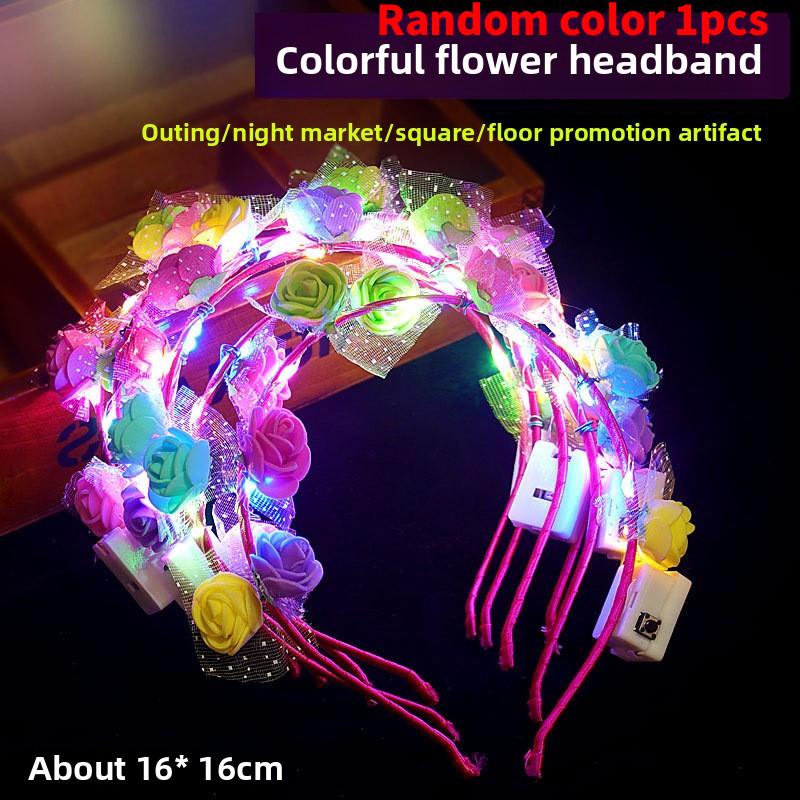 Rabbit Mouse Ears Luminous Headwear Cat Ear Crown Hair Accessory Gift