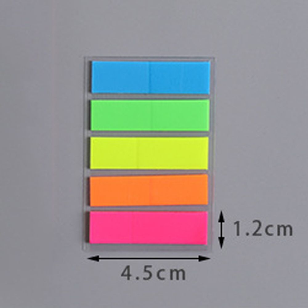 Paper Candy Color Sticky Notes Bookmark Marker Sticker Fluorescent Memo Pad Colored Memo Pad