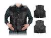 Herren Klassische Motorrad Lederweste – Echtes Schafsleder, Ärmellos, Fahrjacke