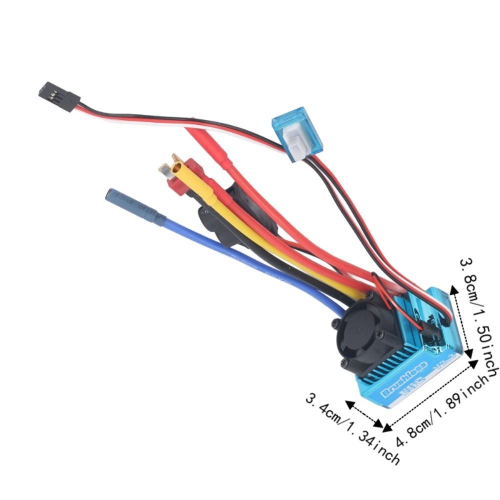 Waterproof RC Car Brushless ESC 80A RC Brushless ESC Durable Brushless ESC For RC Car
