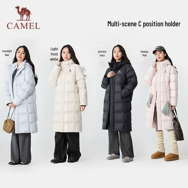 Camel Beiying Pro Unisex Outdoor Long Down Jacket