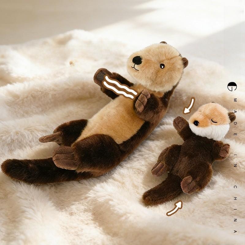 Cartoon Otter Plush Toy With Soft Cotton Filling For Kids And Collectors