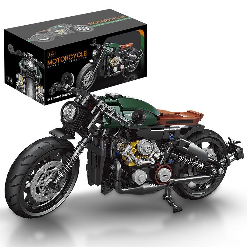 Favorite Toy Boys Classic 1:8 Super Motorbike Building Bricks Sets City Racer Motorcycle Technical Blocks Toys Gifts For Kids Adult 600+Pcs