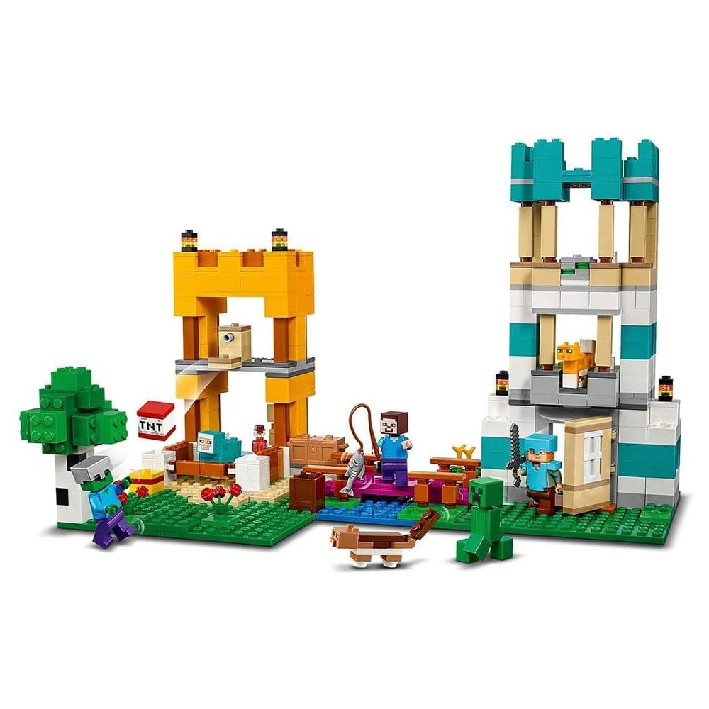 LEGO Minecraft Crafting Box 4.0 Building Blocks Toy for Kids Ages 8-10