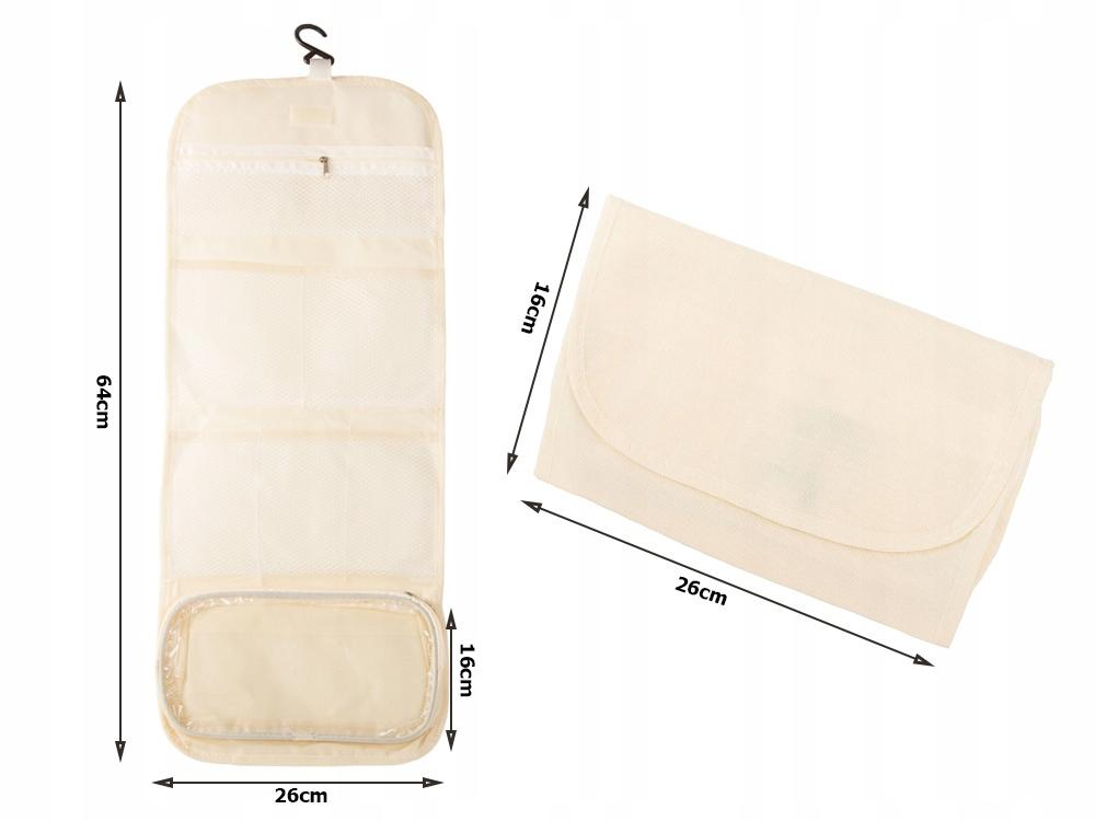 Beige Travel Cosmetic Bag (200) Gab_A