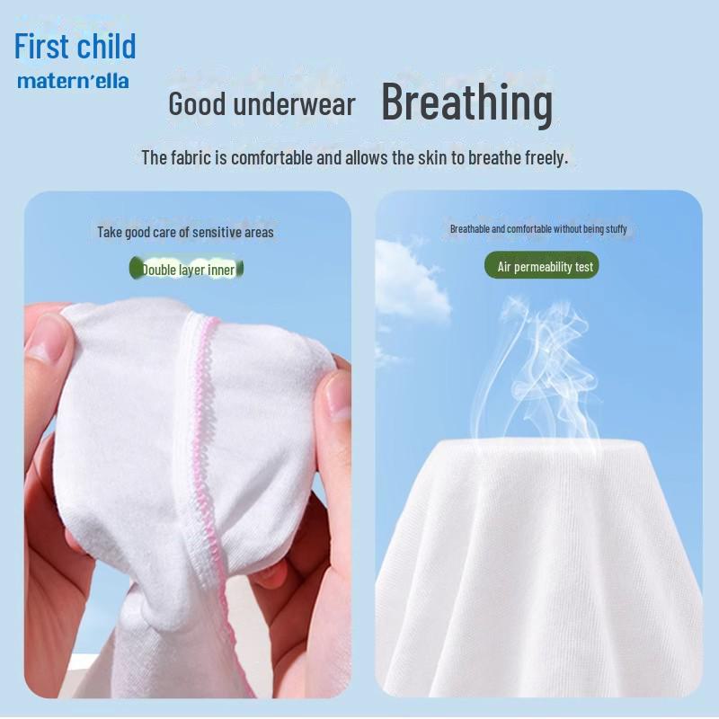 Zichu Sterile Disposable Cotton Underwear for Women and Maternity - Large Size, Ideal for Postpartum, Travel, and Confinement.