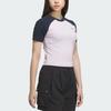 Adidas Graphic Raglan T-Shirt Women Tops Ice-Lavender Aurora-Ink-Blue KC1497