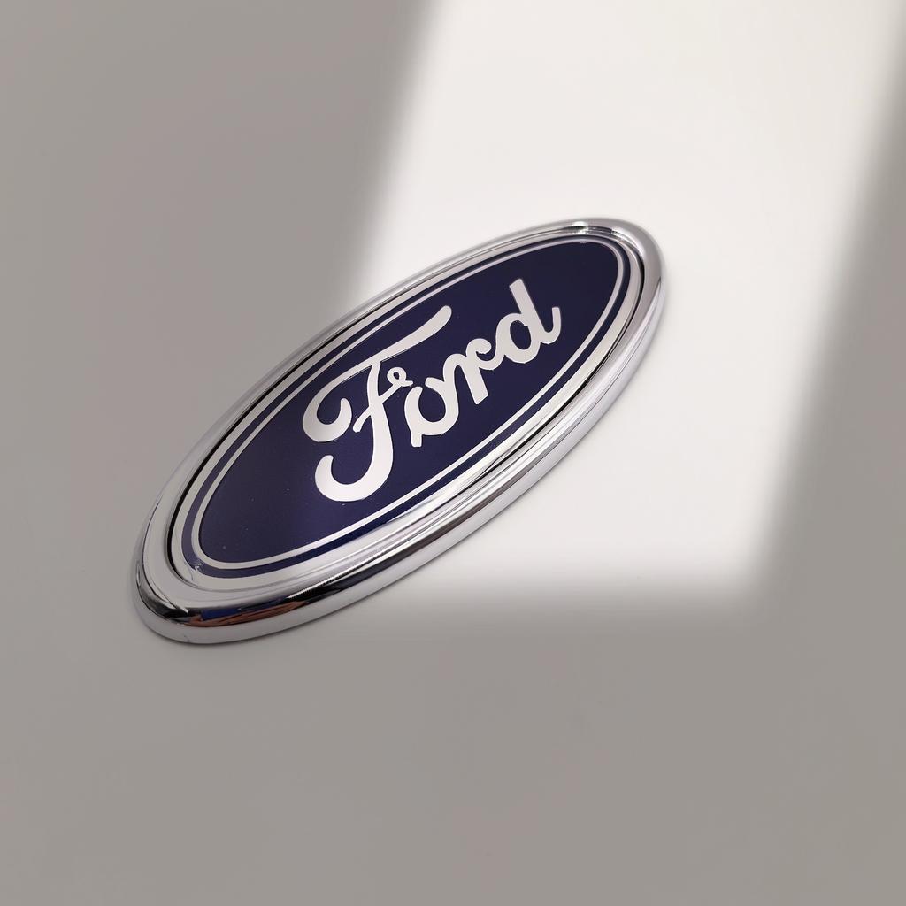 AAANW1 Fiat forFord 115X45mm Car Front Hood Grille Emblem Bonnet Rear Trunk Badge Car Front Hood Emblem Bonnet Badge Rear Trunk Badge