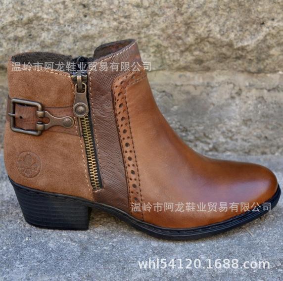 

Модные зимние кожаные женские сапоги осенние ретро-ботинки ботильоны на платформе женские резиновые сапоги женская обувь Zapatos De Mujer896 40 коричневый