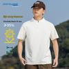 Jeanswest Men's Outdoor Sports Mock Neck Short Sleeve T-Shirt