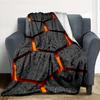 Hexagonal Flannel Blanket Throw Blanket Soft Warm Sofa Bed Camping Home Decor Unique Christmas Gift C9261534