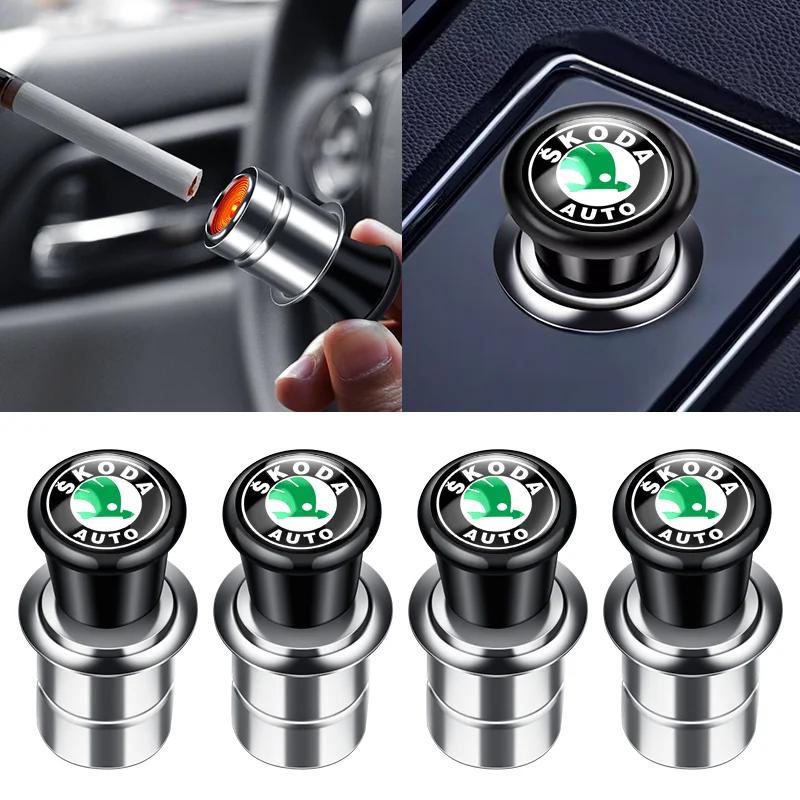 2025 Nový kovový větruodolný přenosný bezplamenný zapalovač do auta pro Skoda Octavia Rapid Kodiaq Superb Derivative Karoq Fabia K