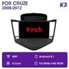 9.7" Android 12 Carplay Car Radio for Chevrolet Cruze J300 2008 - 2012 Multimedia Player 2 Din GPS Stereo DVD Head Unit