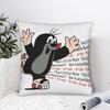 La Talpa Krtek Federa per Cuscino da Pattinaggio Stampa Poliestere Copricuscino Decorativo Cartone Animato Copricuscino Sedile Cerniera