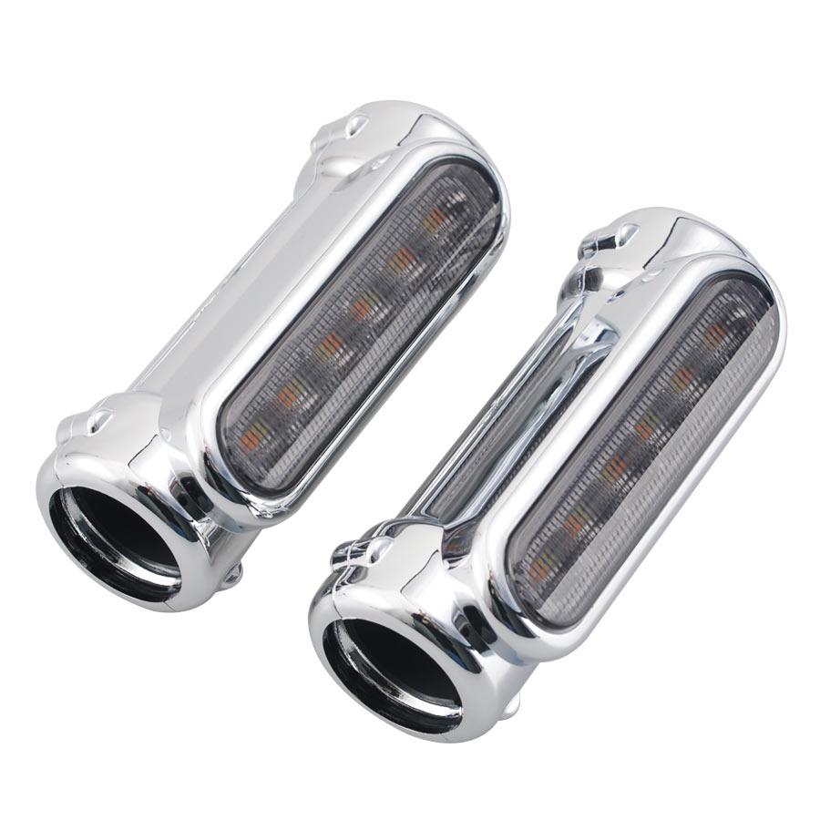 For Harley Victory Others Models with Bars Motorcycle Accessories 1.25'' Left & Right Crash Bar Turn Signal Light Running Light