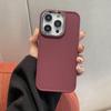 Solid Color Simple Electroplating Frame Is Suitable for Apple 14Ppromax Mobile Phone Case iPhone13 Matte 12 Anti-drop 11 Soft