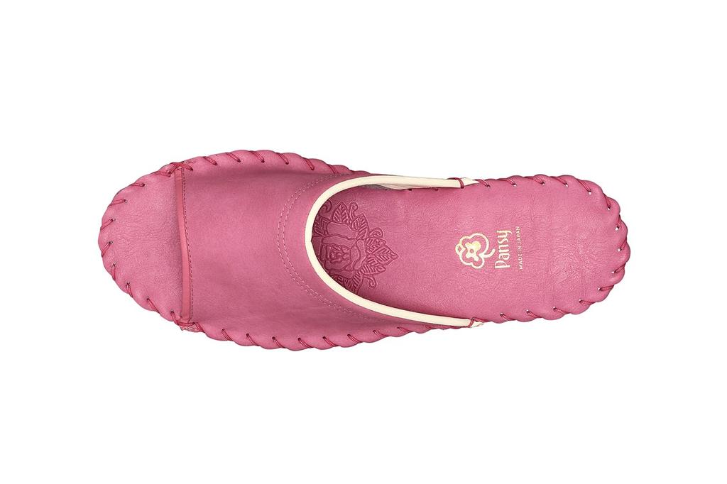 Pansy 9505J Room Made in Size Black Women's Slippers, Japan, Renewed, Hand-Knit, M,