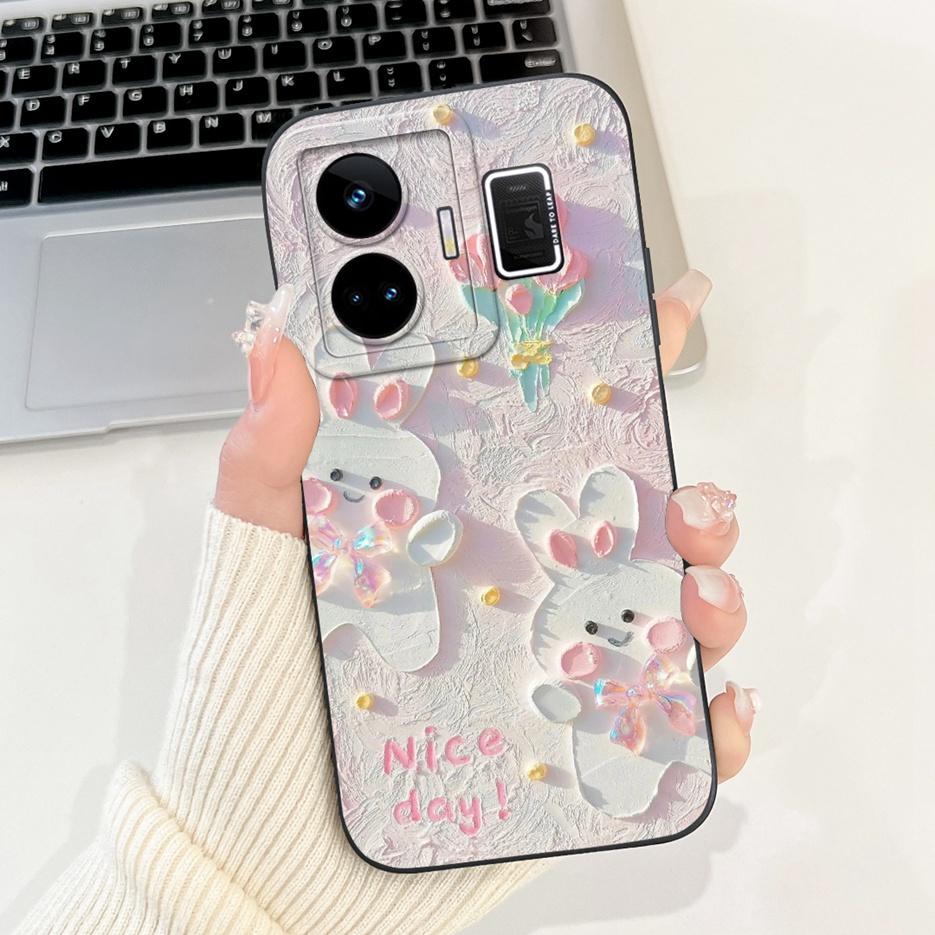 For Realme GT3 Case RMX3709 Cute Funny Cartoon Cover Soft Silicone Case For Realme GT Neo 5 Neo5 240W RealmeGT3 Back Cover Coque