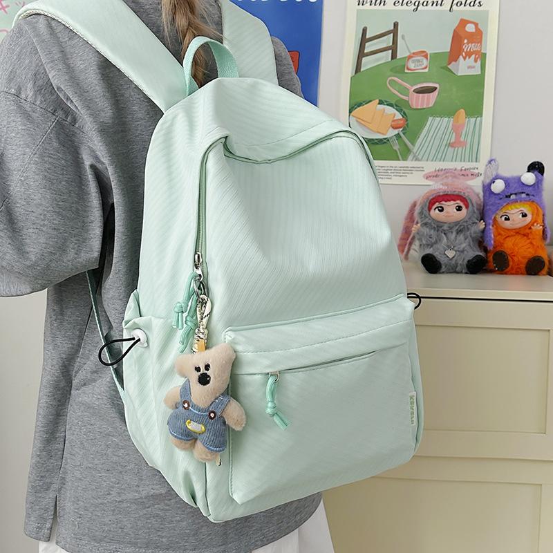 Schoolbag 1011 New Style Student School Bag INS Niche Simple Laptop Backpack High Aesthetic Large Capacity Backpack