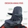 Riding mower seat cover,Oxford cloth lawn tractor seat cover Waterproof Universal Replacement Dustproof Forklift Chair Protector