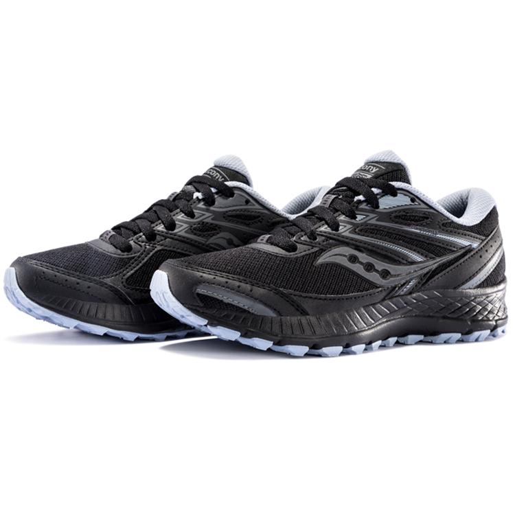 SAUCONY Cohesion 13 Running Shoes Women's Low Top Black Gray Blue S10563-1