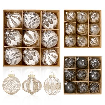 9Pcs Christmas Balls Ornaments for Xmas Christmas Tree - Christmas Tree Decorations Large Hanging Ball for Holiday Wedding Party