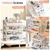 Make-up-Koffer, Schmuckbehälter, Make-up-Organizer, Schubladen, Kunststoff, Kosmetik-Aufbewahrungsbox, Make-up-Pinselhalter, Organizer