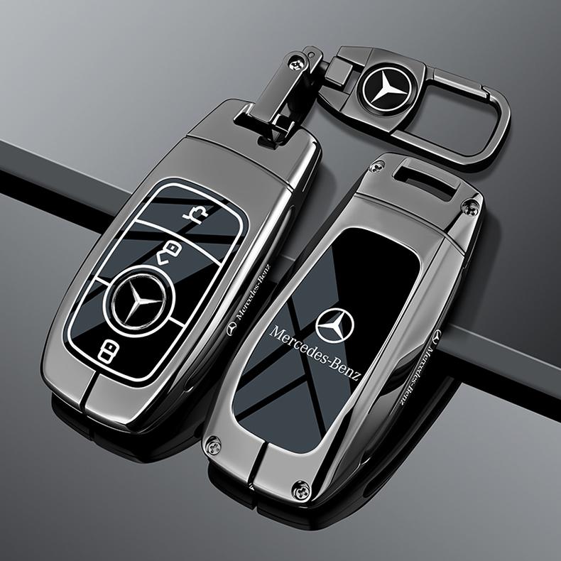 Zinc Alloy Car Key Case Cover Protector Shell For Mercedes Benz A C E G Class GLC CLE CLA GLB GLS W177 W205 W213 W222 X167 AMG