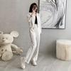 Street Casual Sports Suit for Women Spring and Autumn Fashion Cardigan Sweatshirt Wide-leg Pants Two-piece Set