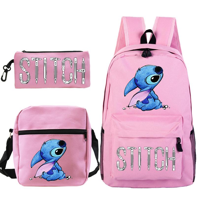 Children'S Backpack Cartoon Printed Schoolbag Shoulder Bag Pencil Case Set