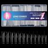 Instantly Salon Styles False Nail 504Pieces/Box Long Coffin Fake Nail Easy Fit Glamorously Nail Art for Home DIY Decors