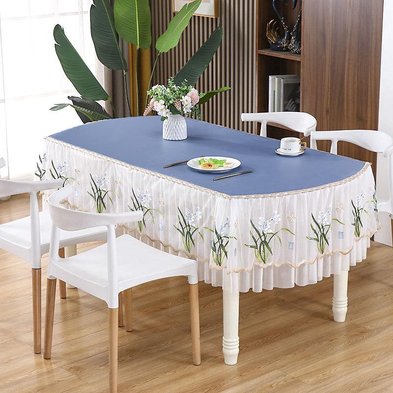 Nowy Eliptyczny Obrus na Stół Jadalny Salon Stół Jadalny Kwadratowy Obrus Prostokątny Obrus Pokrowiec
