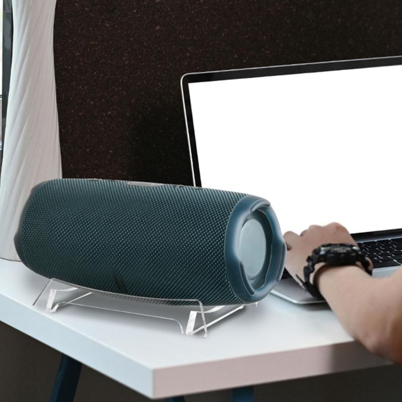 High Claritys Acrylic Desktop Stand for Charge 5/6 Portable Speakers Modern Support Enhanceds Sound Experience