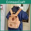 Plush Capybara Star Backpack Animal Cartoon Bag With Adjustable Straps Shoulder