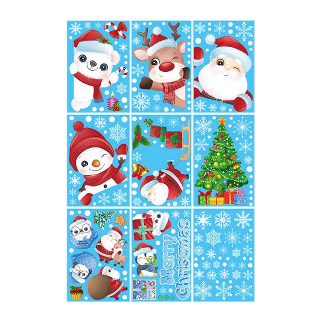 Christmas Decorations Window Stickers Christmas Gifts Window Decorations Window Glass Christmas Decorations.