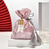 Koreanischer Samt Kordelzug Quaste Beutel Samt Bonbonniere Geschenktüten Süßigkeiten Aufbewahrungsbeutel Hochzeit Geburtstagsfeier Schmuck Organizer