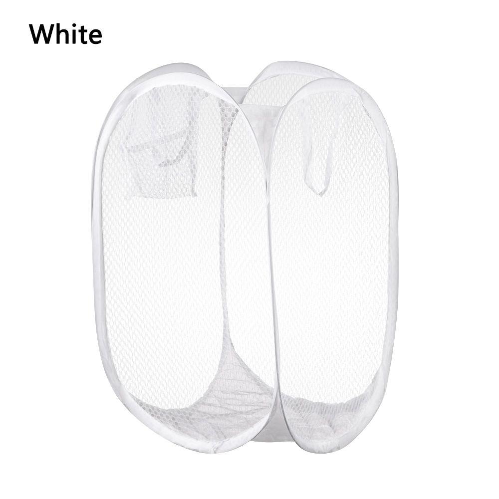 Bin Hamper Foldable Mesh Laundry Basket Kids Toys Sundries Laundry Bag Dirty Sorting Basket