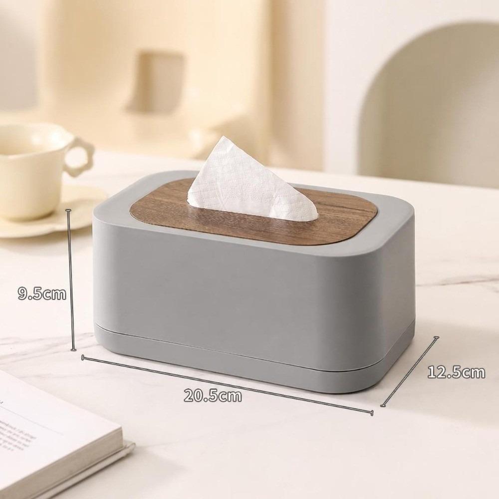 Space-saving Tissue Dispenser Large Opening Square Tissue Box Tissue Box With Lid  Household Use