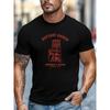 Plus-size Men's T-shirt, Relaxed and Casual, Simple and Clean, Men's HATTORI HANZO Graphic Summer Casual Crew Neck Short Sleeve T-shirt, PLUS SIZE