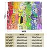 BFDI Inanimate Insanity Flannel Blanket  Warm Soft Throw Blanket for Outdoor Travel Office Funny Bedspread Sofa Bed Cover