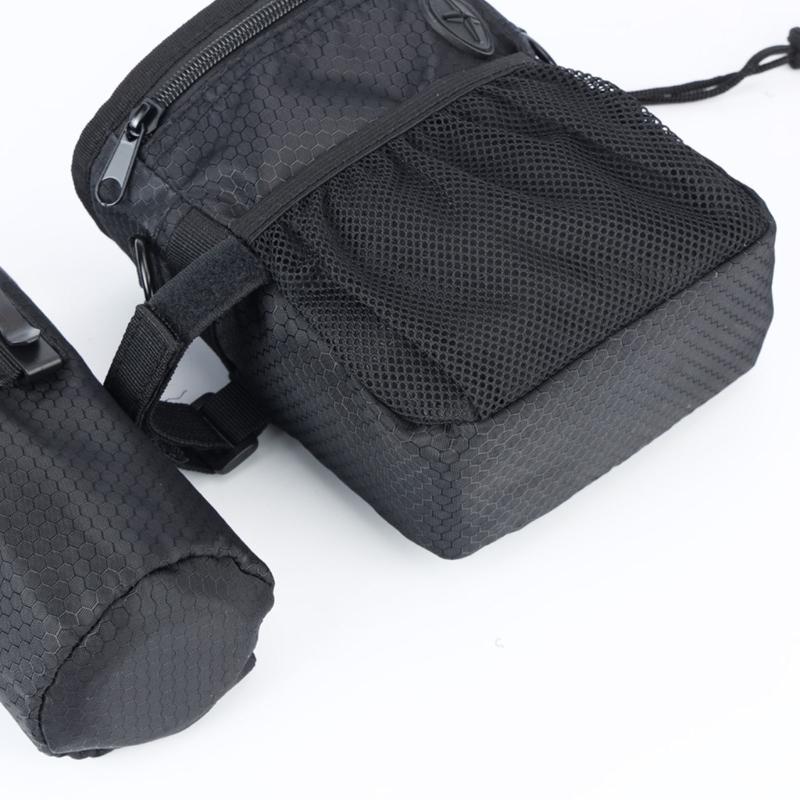 Waterproof Dog Training Waist Pack Portable Pet Treat Pouch Adjustable Belt Waste Bag Dispenser Polyester Texture