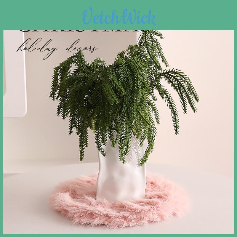 Christmas Tree Skirt With Long Faux Fur For Holiday Decor Home Office