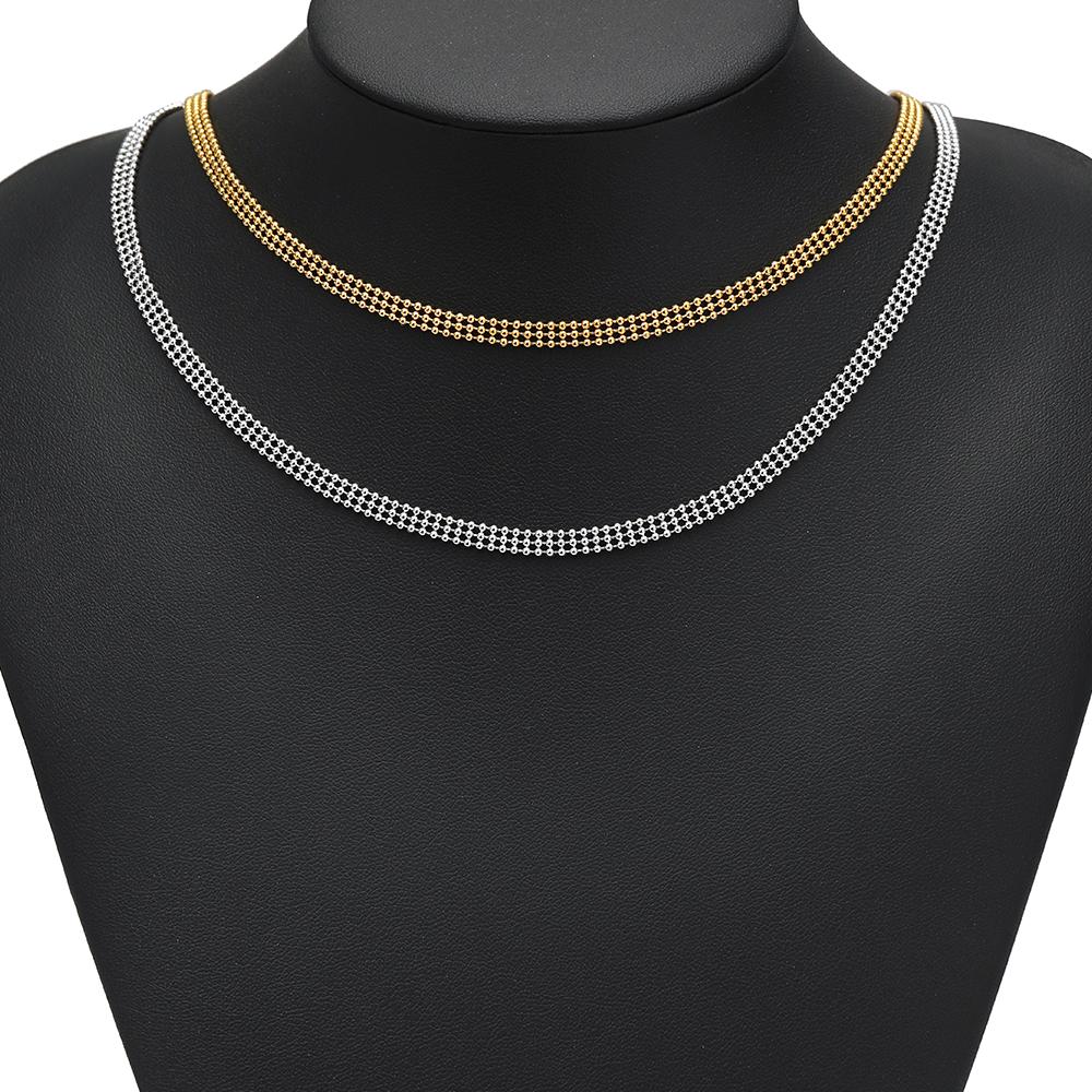 New Stainless Steel Chain 4.5mm Bead Chain Necklace Bracelet Anklet Chain for Diy Jewelry Making