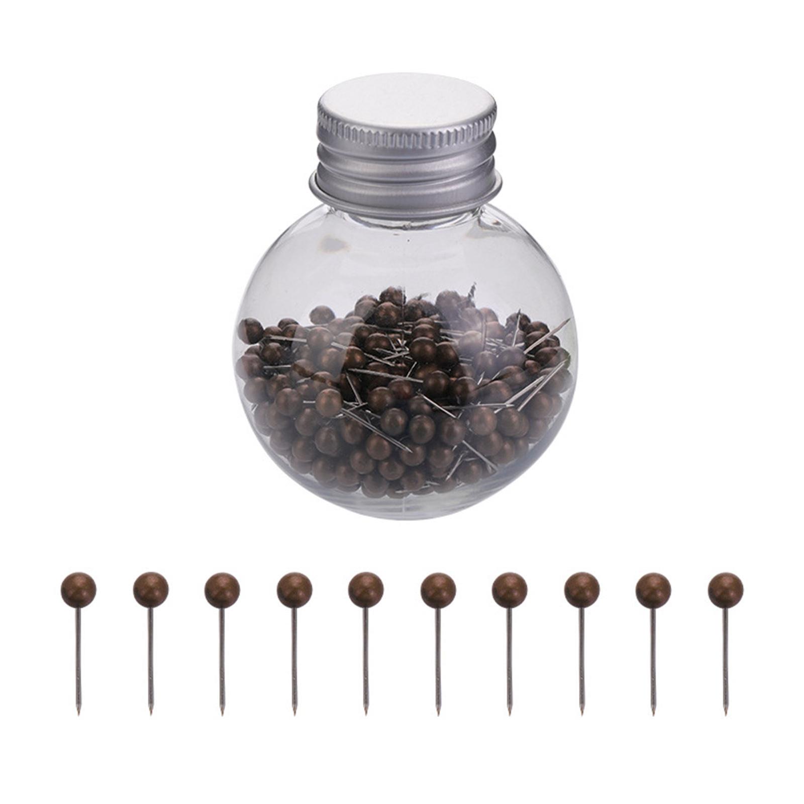 

600 штук разноцветных булавок, швейные булавки, булавки с круглой головкой, многофункциональные прямые булавки для шитья, квилтинга и рукоделия 12