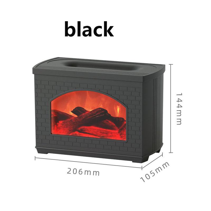 

Новый креативный увлажнитель воздуха USB окружающий свет имитация пламени машина для ароматерапии распылитель очистки воздуха чёрный