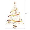Home Decoration Large Christmas Tree Window Stickers Creative Golden Xmas Decals Waterproof Removable Wallpaper Holiday