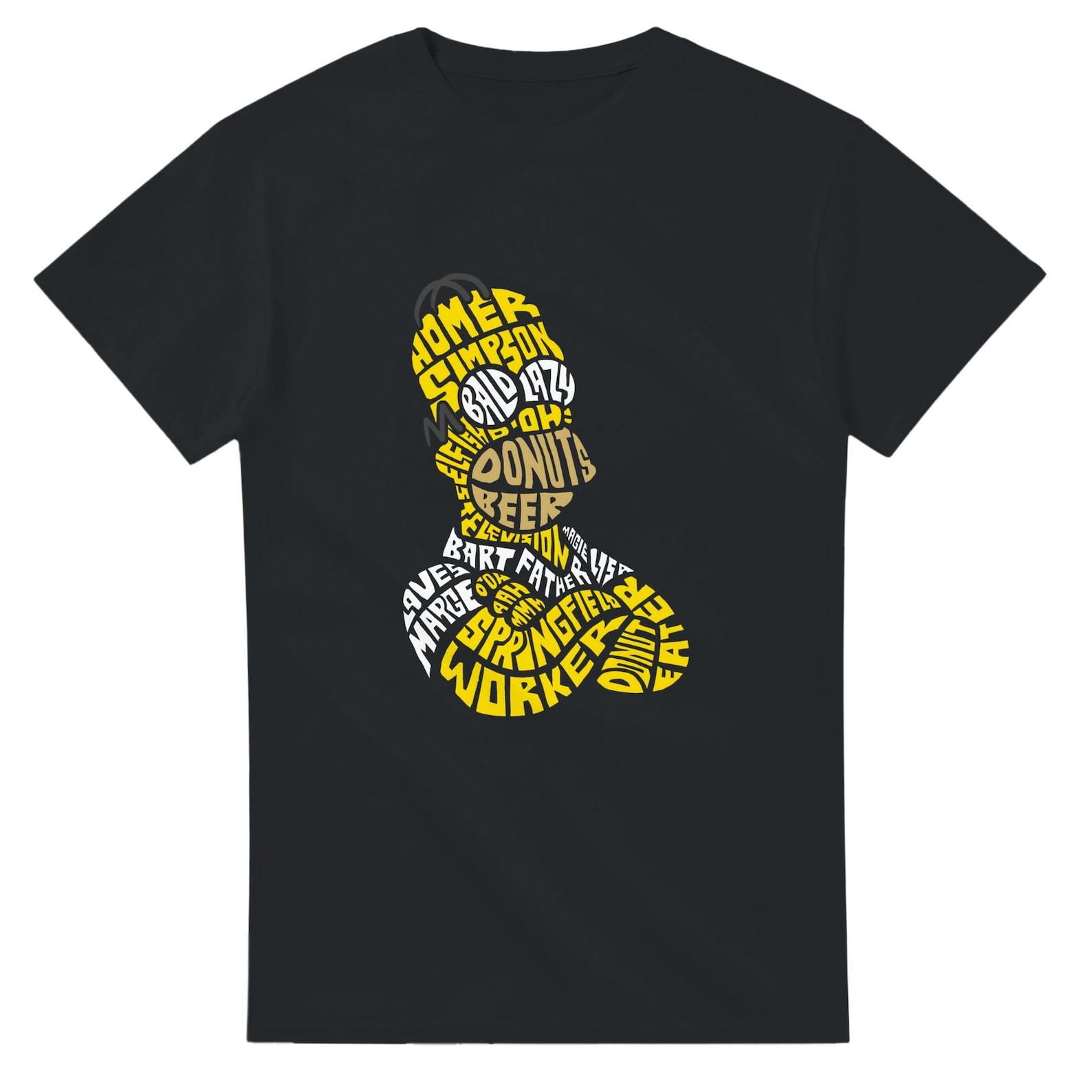 Homer Simpson Heavyweight Unisex Crewneck T shirt | Gildan® 5000 L